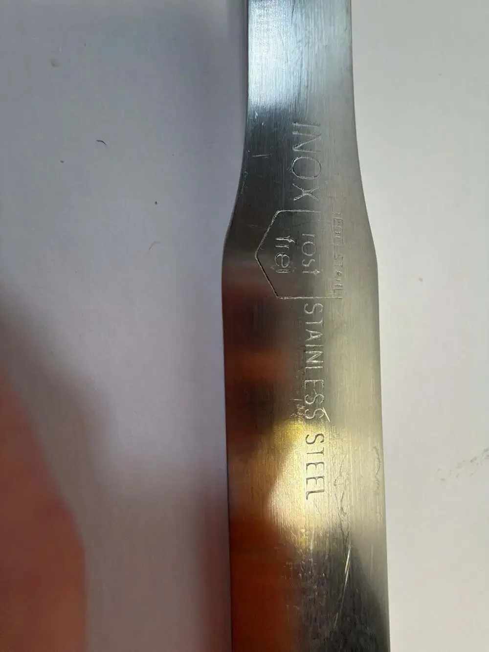 Vintage Inox Rostfrei Stainless Steel Slotted Serving Spoon
